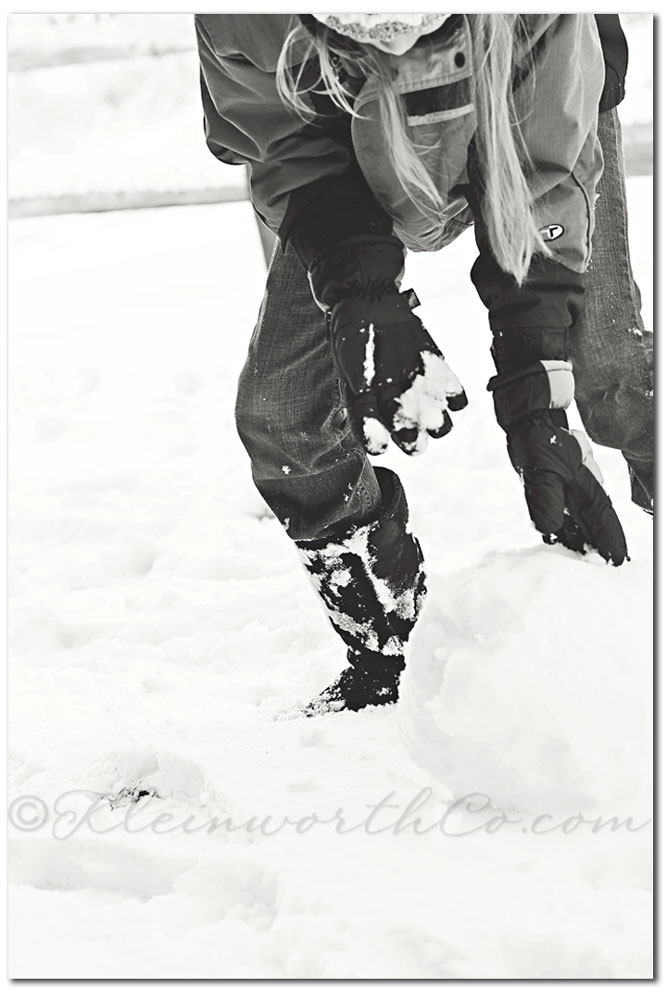 Enjoying the Snowfall