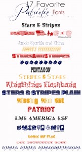 17 favorite patriotic fonts