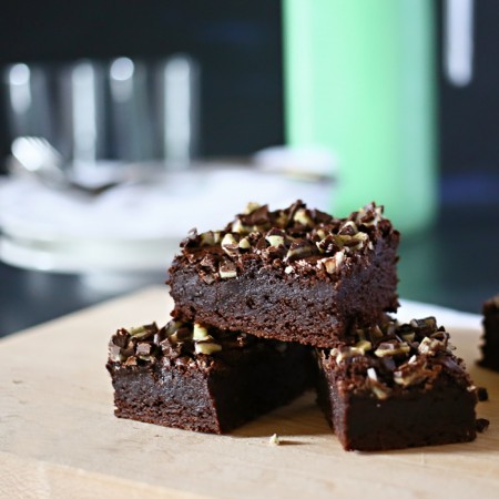 Irish Cream Mint Brownies