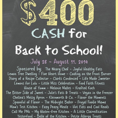 Back to School {$400 CASH GIVEAWAY}