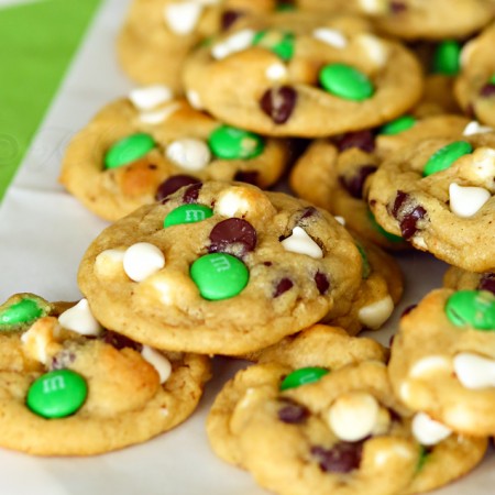 St. Patrick's Day Mint Chocolate Chip Cookies