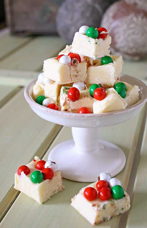 White Chocolate Holiday Fudge