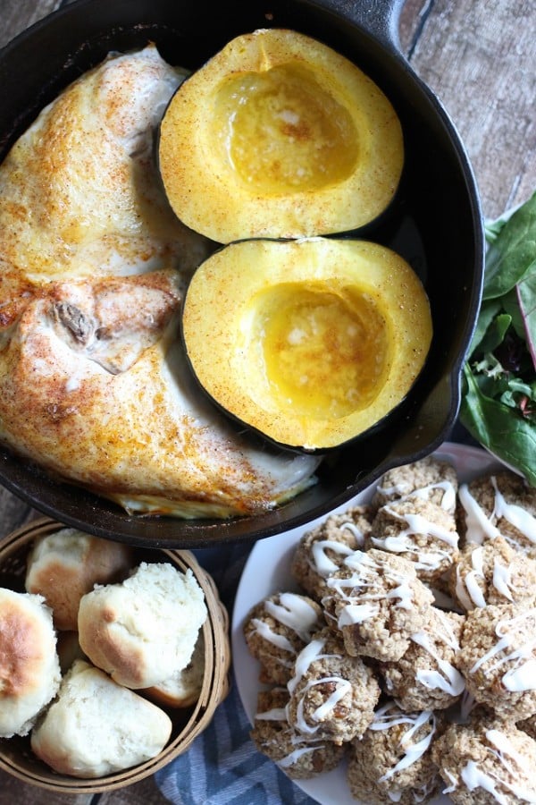 one-pot-roast-chicken-and-acorn-squash