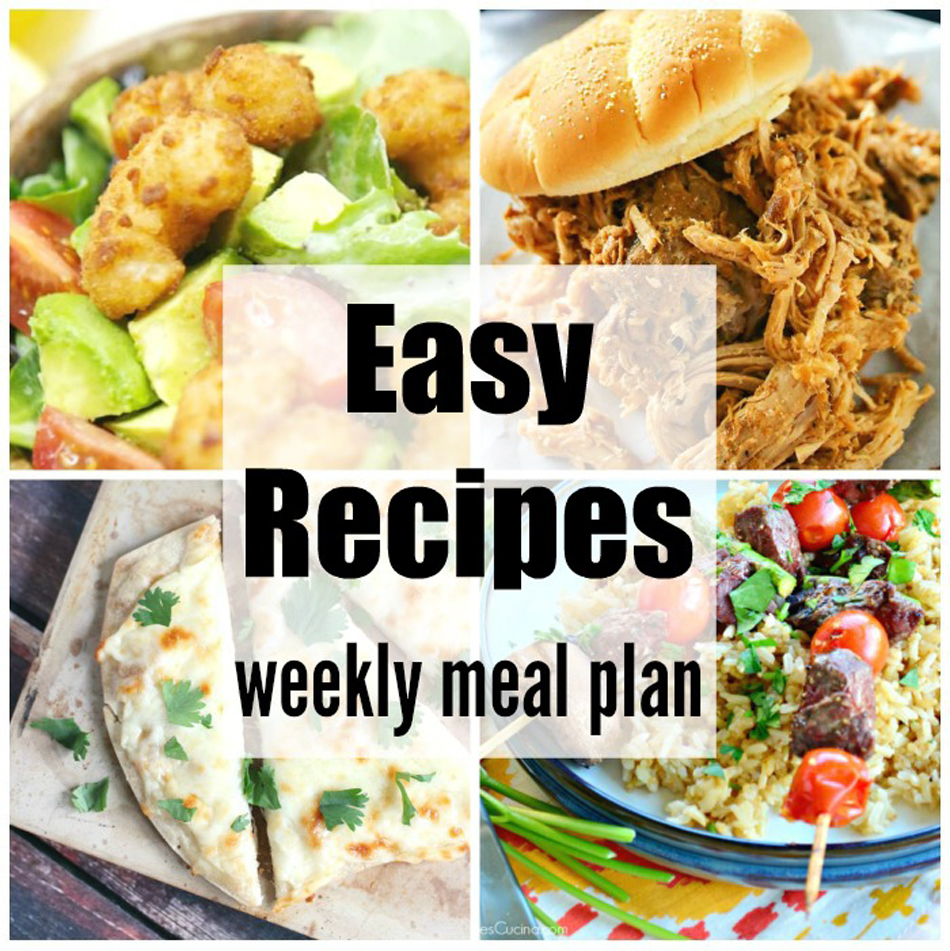 Easy Recipes Weekly Meal Plan Week 35 - Kleinworth & Co