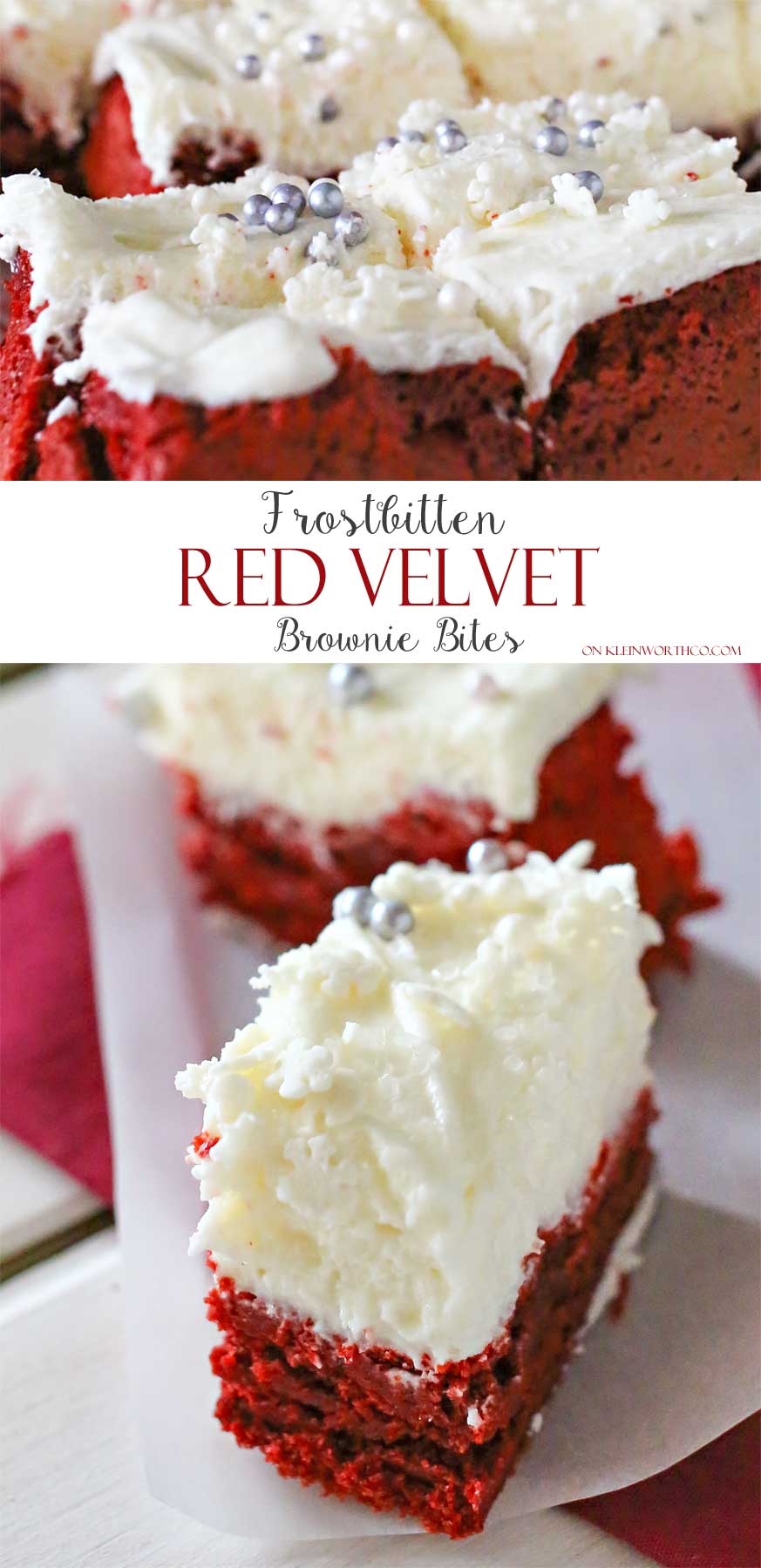 Frostbitten Red Velvet Brownie Bites