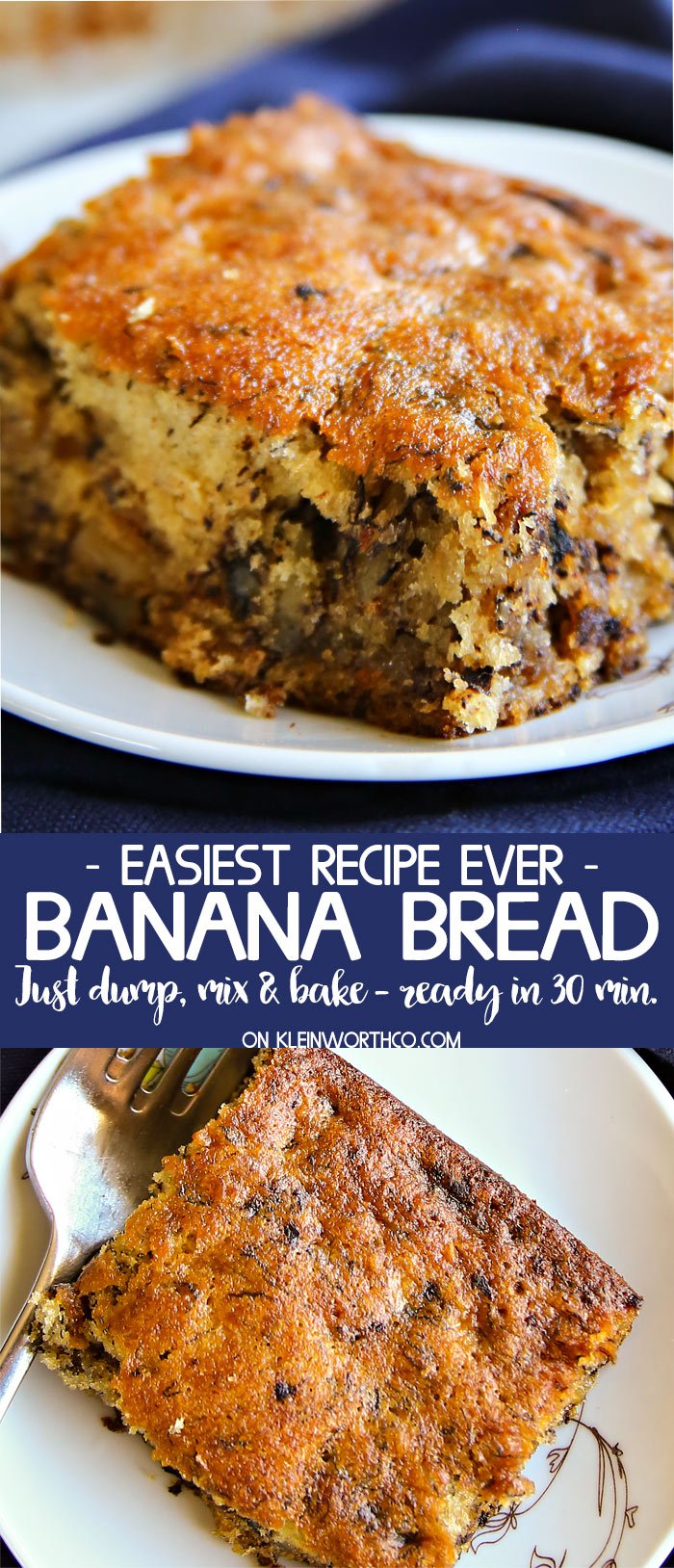 Easiest Recipe Ever Banana Bread