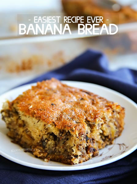 Easiest Recipe Ever Banana Bread
