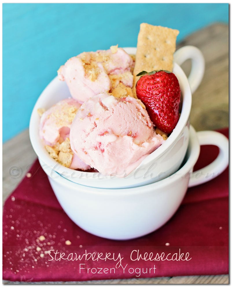 Strawberry Cheesecake Frozen Yogurt