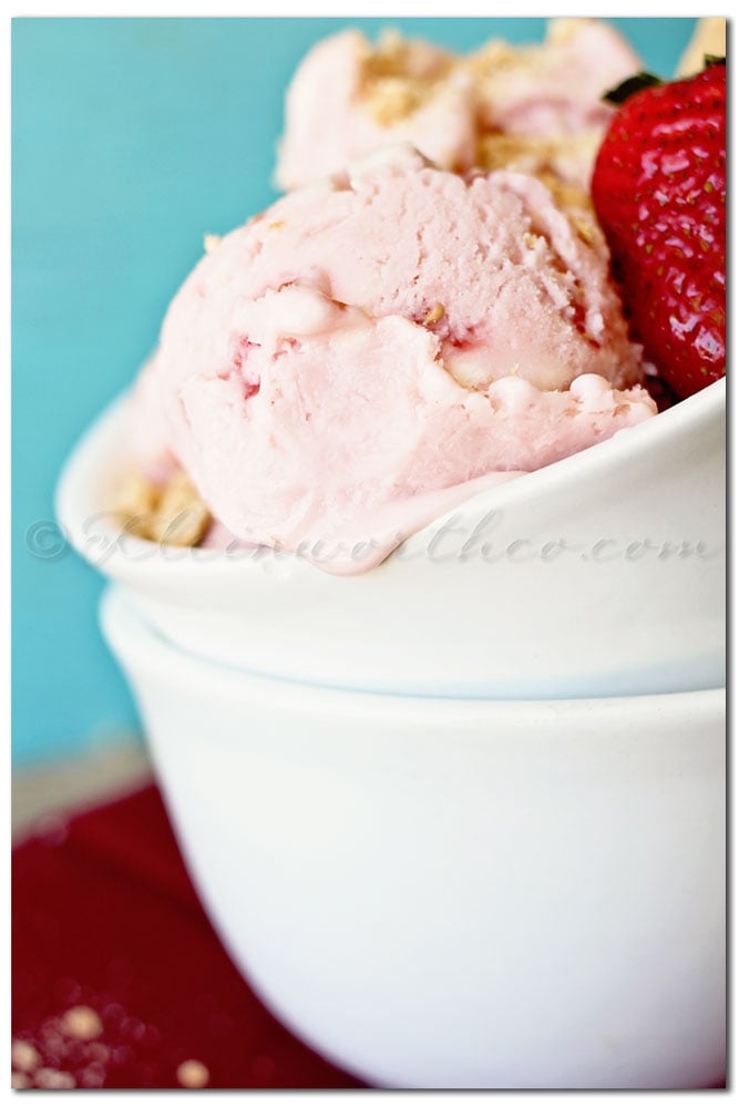 Strawberry Cheesecake Frozen Yogurt