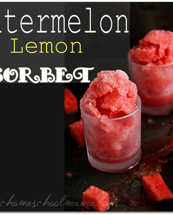 Watermellon Lemon Sorbet