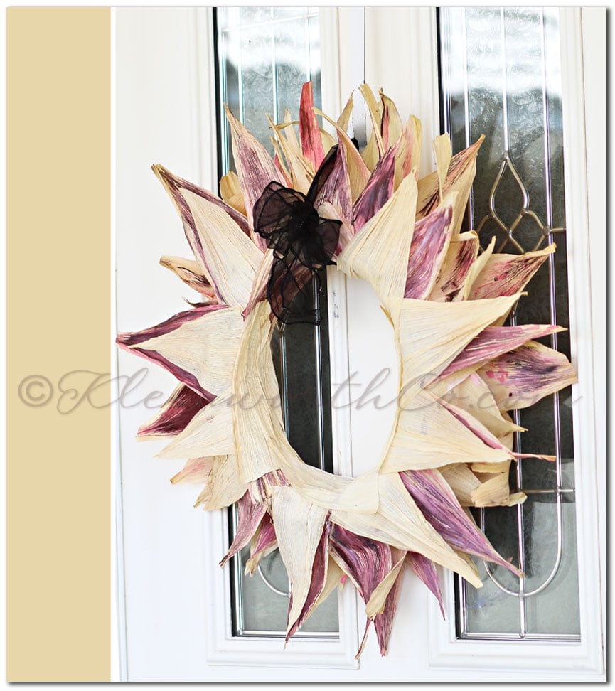 Corn Husk Wreath {DIY}