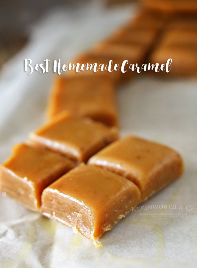 The BEST Soft Homemade Caramels - Your Cup of Cake