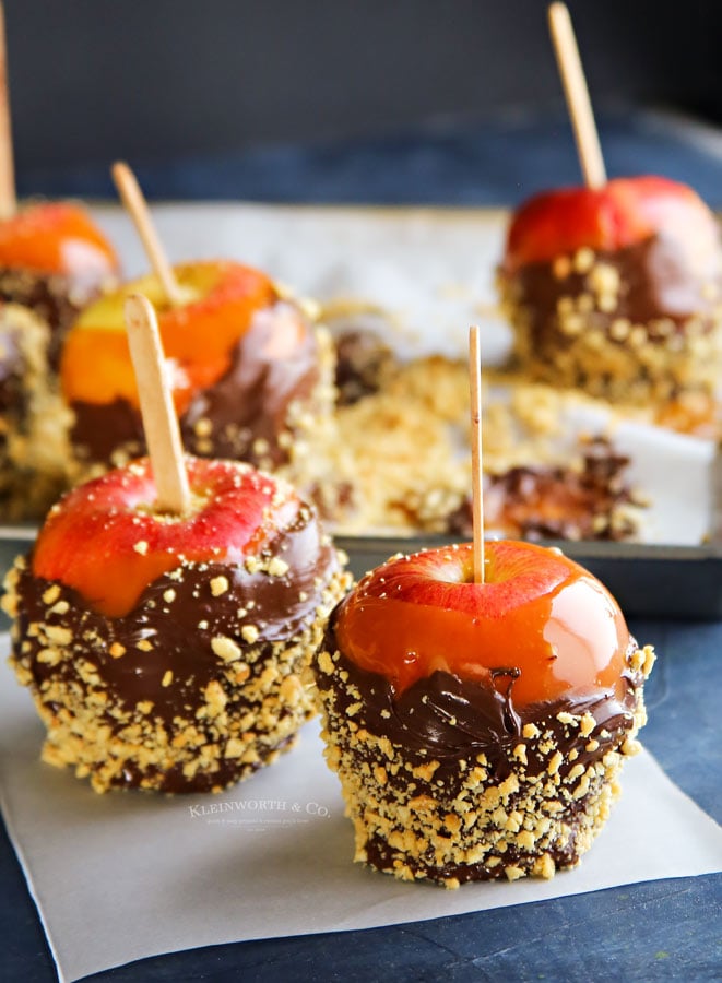 Fall dessert Caramel Apples