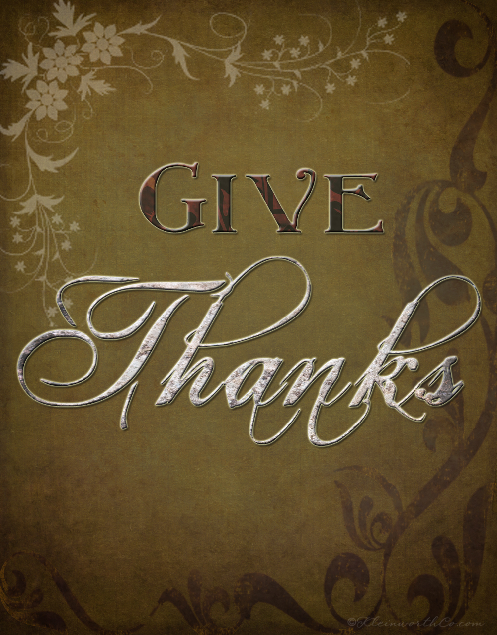 Give Thanks ~ Free Thanksgiving Printable