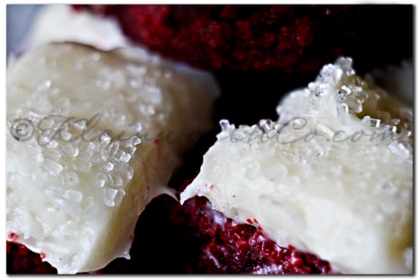 Red Velvet Brownie Bites