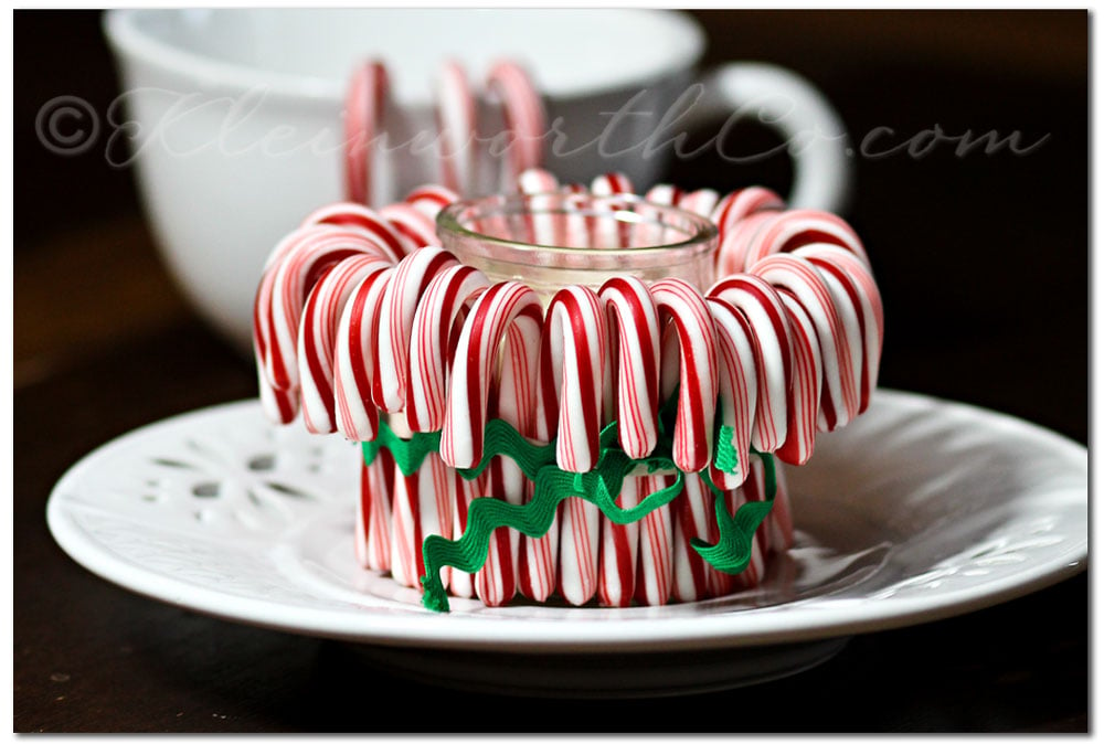 Candy Cane Candle