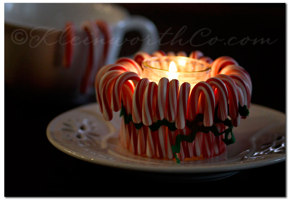 Candy Cane Candle