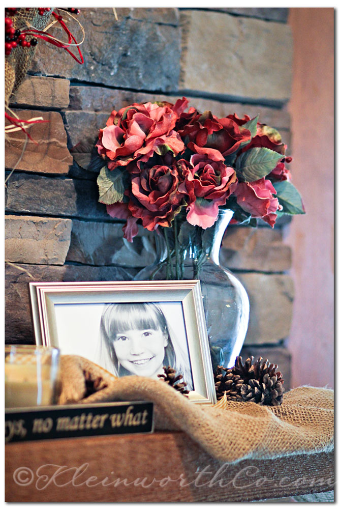 Rustic Winter Mantle {DIY}