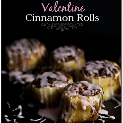 Valentine Cinnamon Rolls {Recipe}