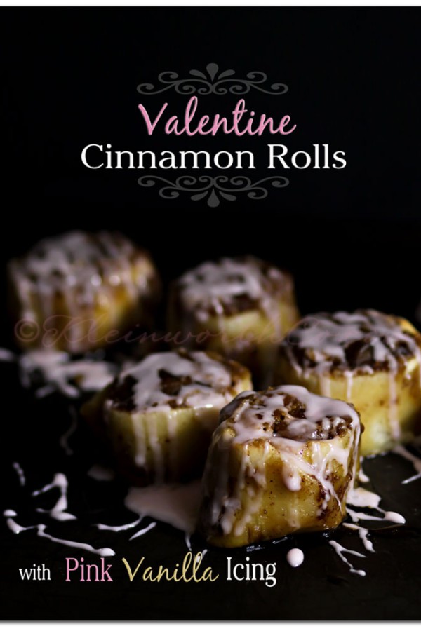 Valentine Cinnamon Rolls {Recipe}