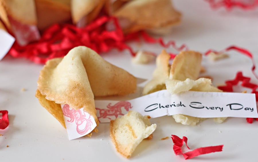 Homemade Fortune Cookies & Free Printable