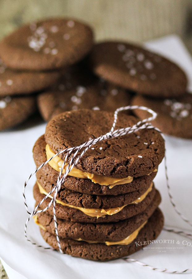 peanut butter chocolate sandwich cookies