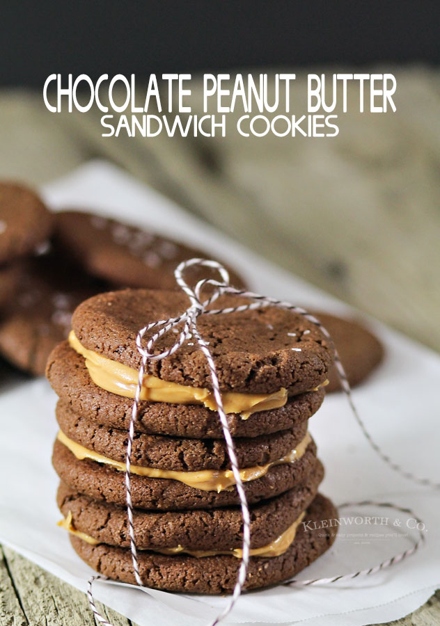 Peanut Butter Nutella Salted Sandwich Cookies