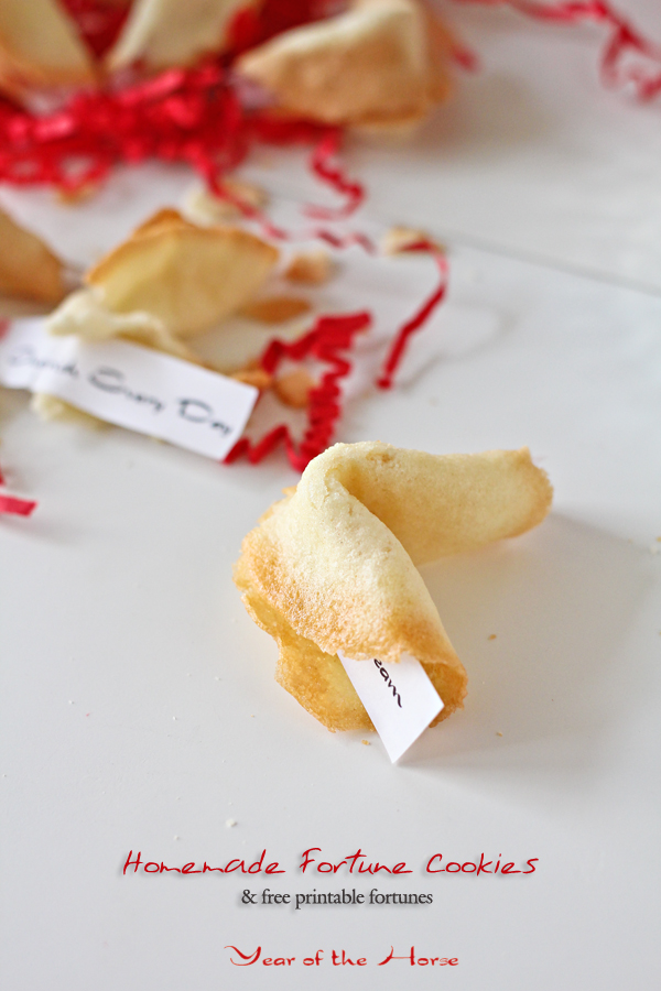 Homemade Fortune Cookies & Free Printable