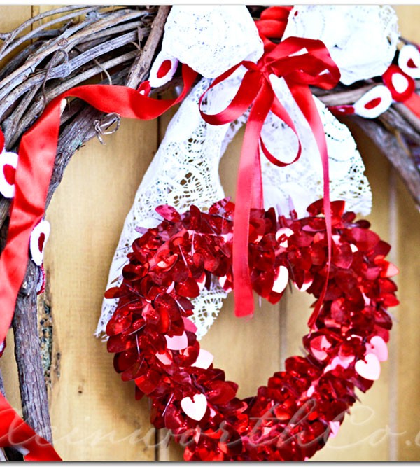 Simple Valentine Wreath