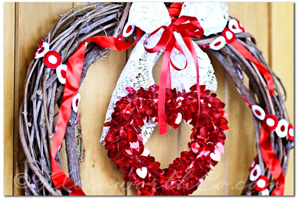 Simple Valentine Wreath