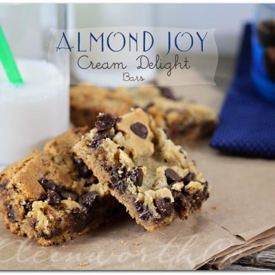 Almond Joy Cream Delight Bars from Kleinworth & Co. #recipe