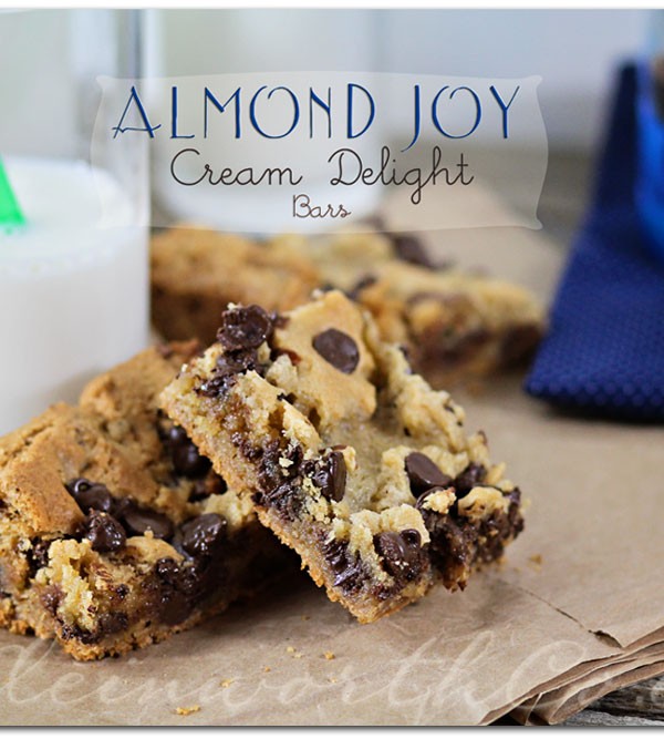 Almond Joy Cream Delight Bars from Kleinworth & Co. #recipe