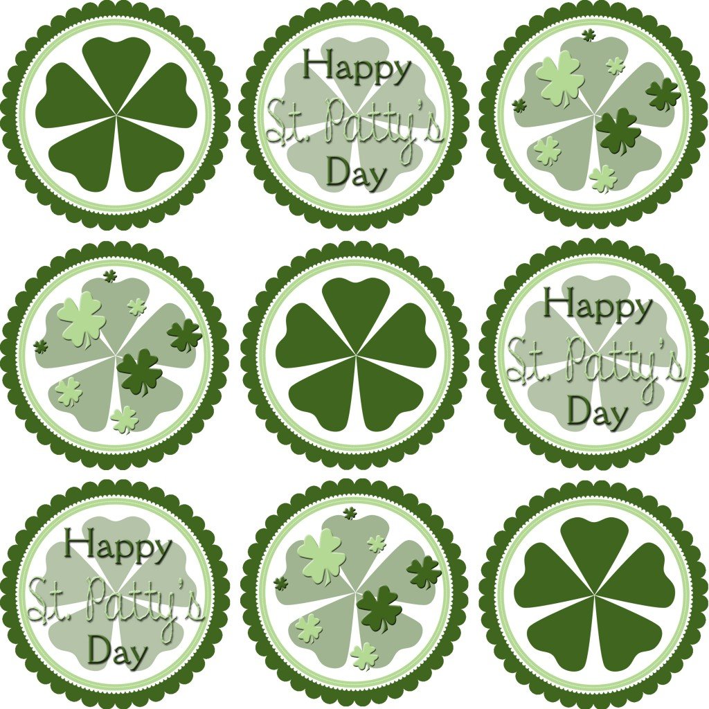 St. Patty's Day Cupcake Jars & Free Printable