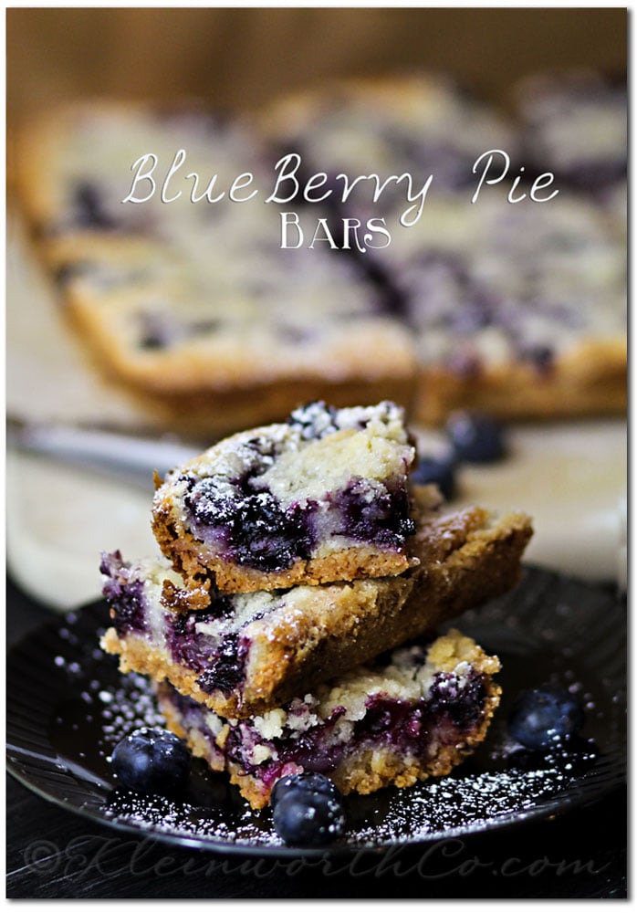 Blueberry Pie Bars from www.kleinworthco.com