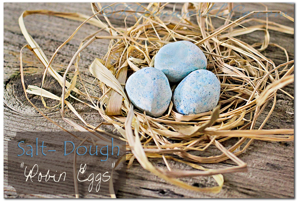 Salt-Dough "Robin Eggs" 