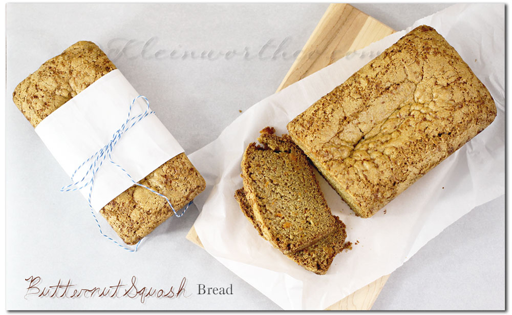 Butternut Squash Bread {Recipe}