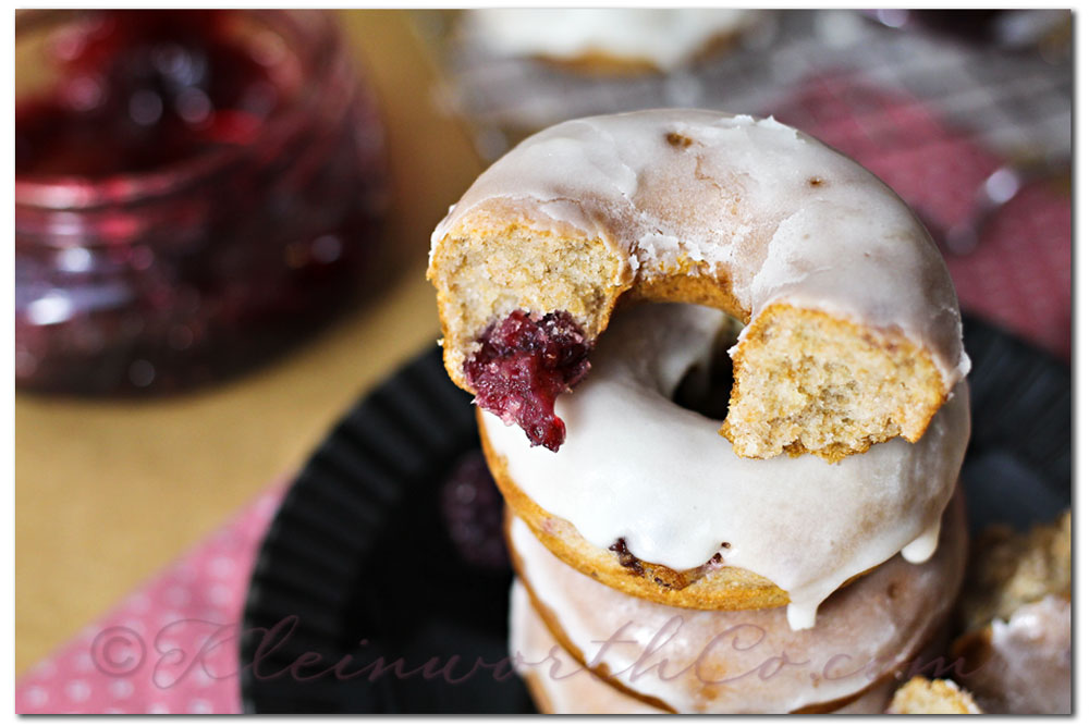 Blackberry Whole Wheat Mini-Donuts {Recipe}