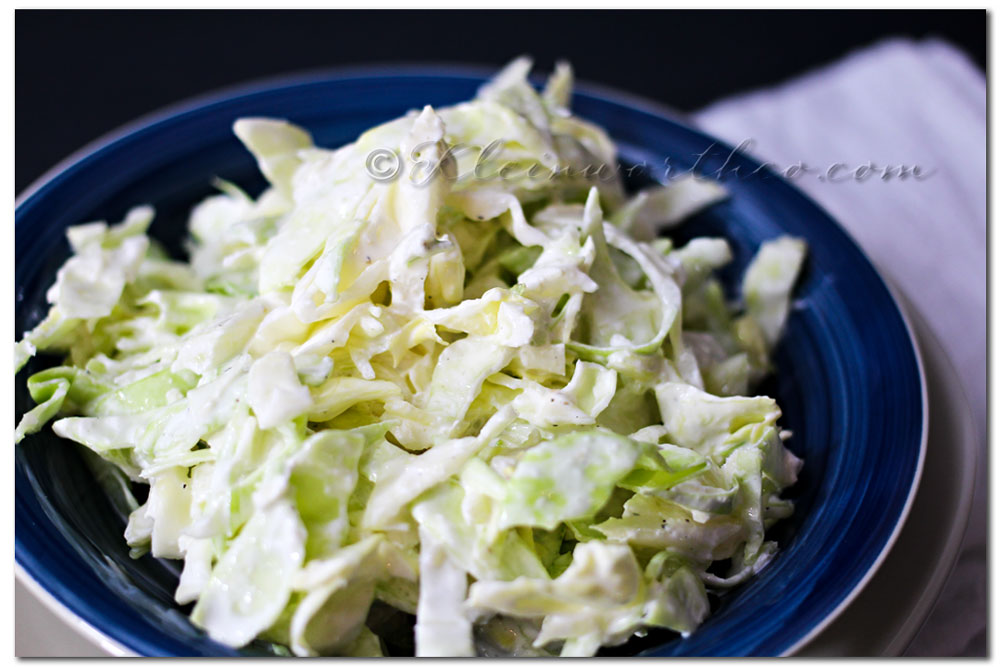 Garlic Cabbage Slaw {Recipe}