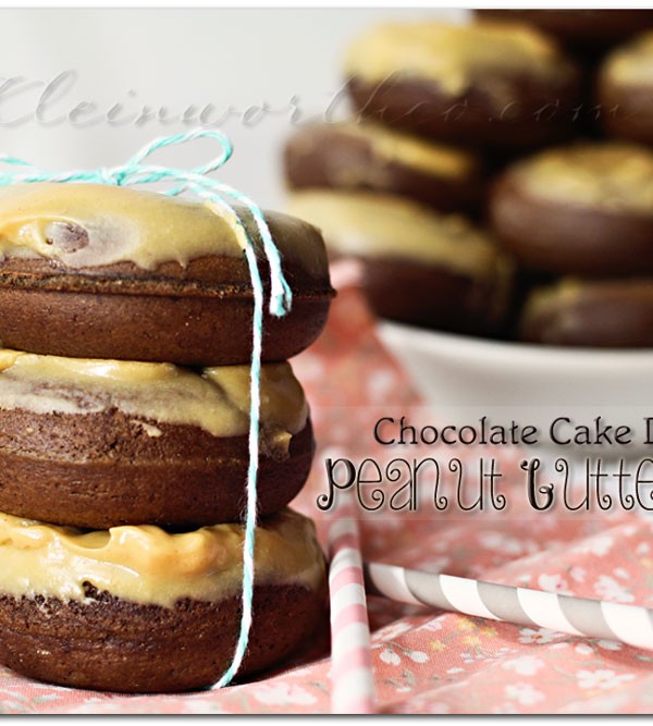 Chocolate Cake Donuts & Peanut Butter Glaze, recipe