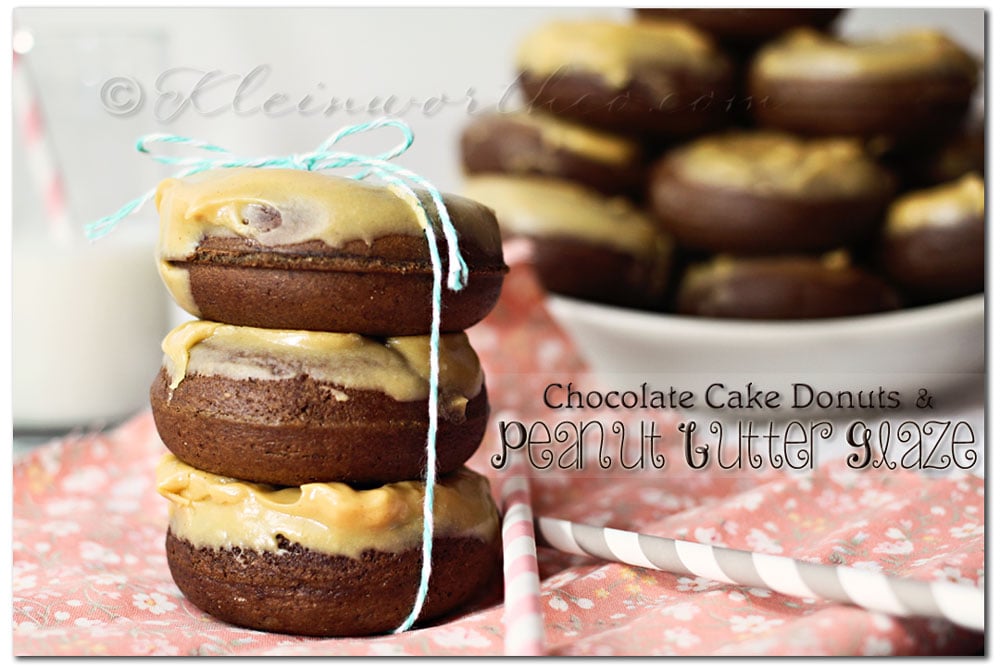 Chocolate Cake Donuts & Peanut Butter Glaze, recipe, Top 12 Chocolate Recipes from Kleinworthco.com