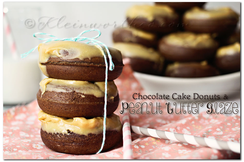 Chocolate Cake Donuts & Peanut Butter Glaze, recipe