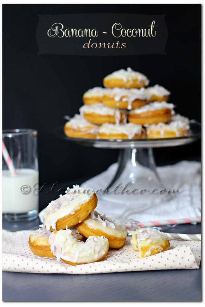 Banana Coconut Donuts, recipe