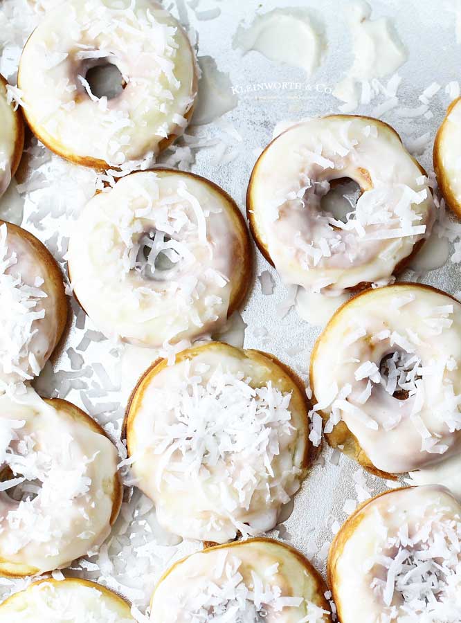 mini donut recipe - Banana Coconut Donuts