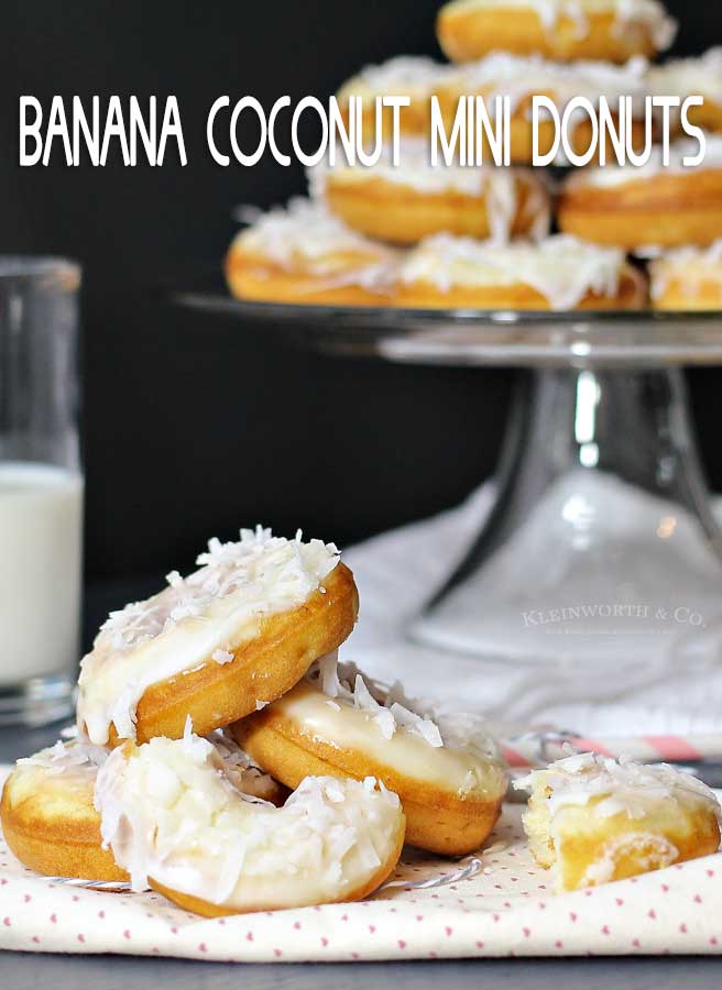 Banana Coconut Donuts