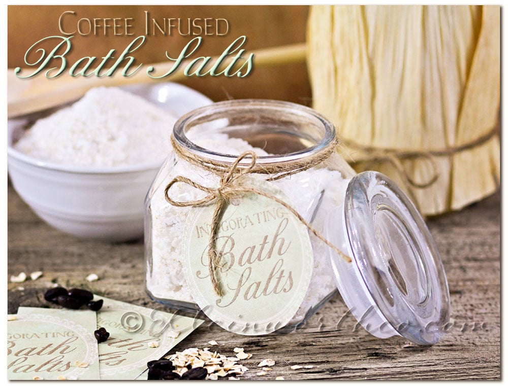 DIY Coffee Infused Bath Salts & 5 Homemade Mother's Day Gifts on kleinworthco.com