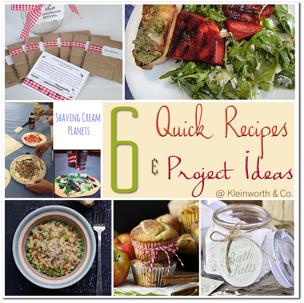 6 Quick Recipes & Project Ideas