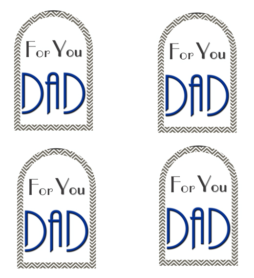 Father Day Gift Tags, free printable