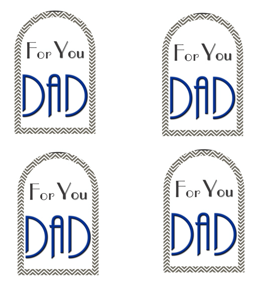 Father Day Gift Tags, free printable