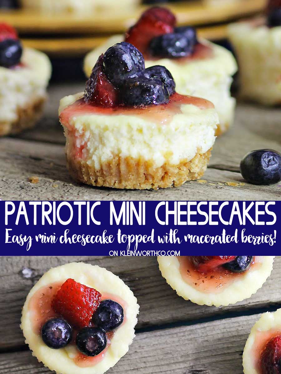 Patriotic Mini-Cheesecakes