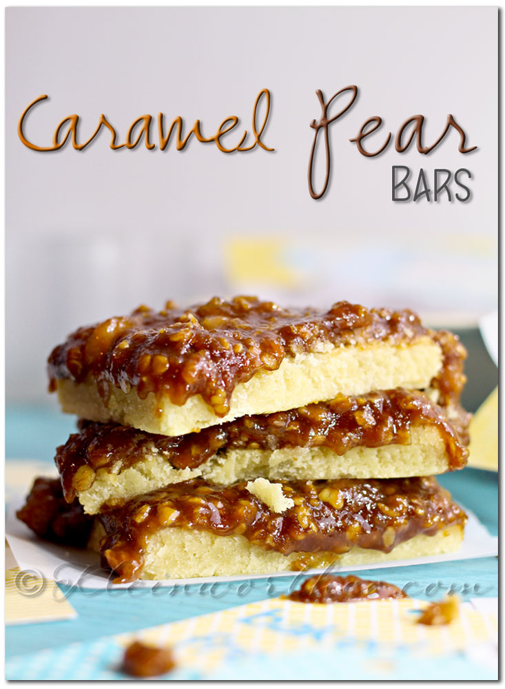 Caramel Pear Bars